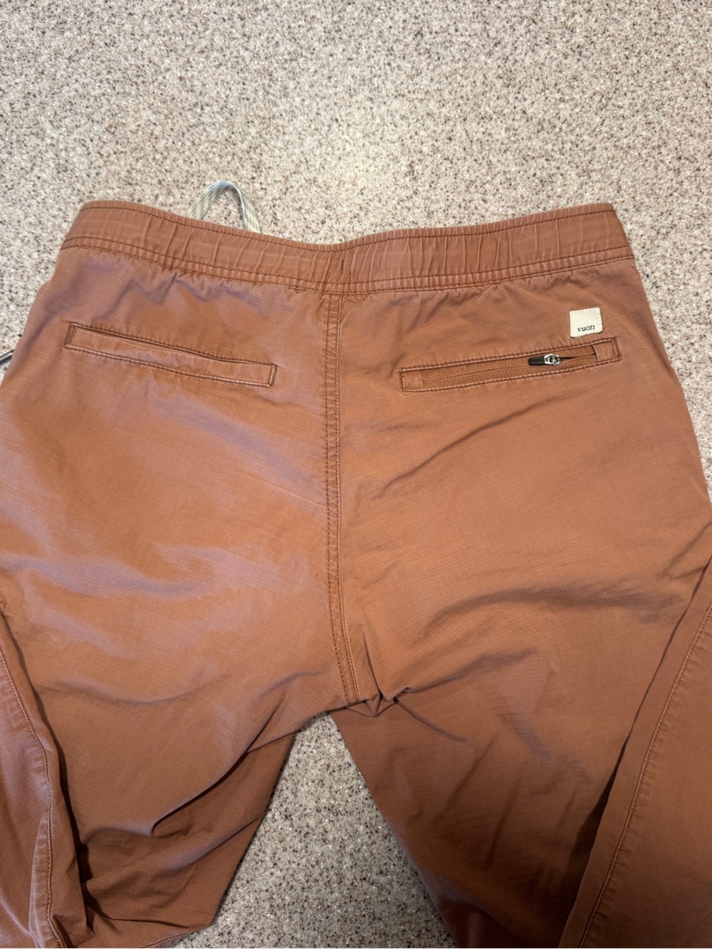 Vuori Ripstop Straight Leg Drawstring Pants - Rust - Picture 9 of 10